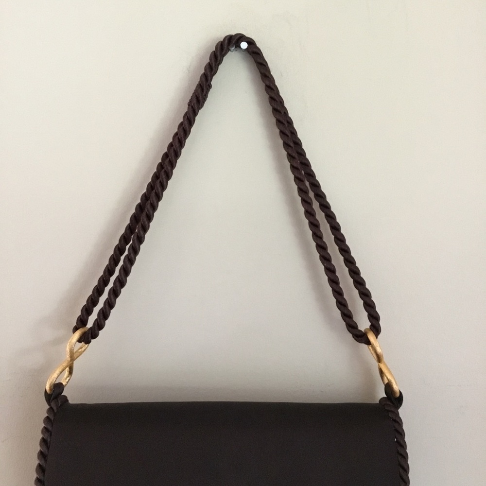 Vintage 50’s-60’s Walborg Brown Satin Bag - Picture 5 of 11